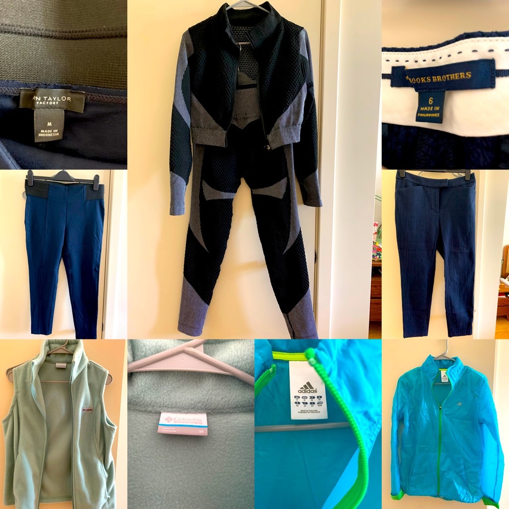 dress pants and sport wear
